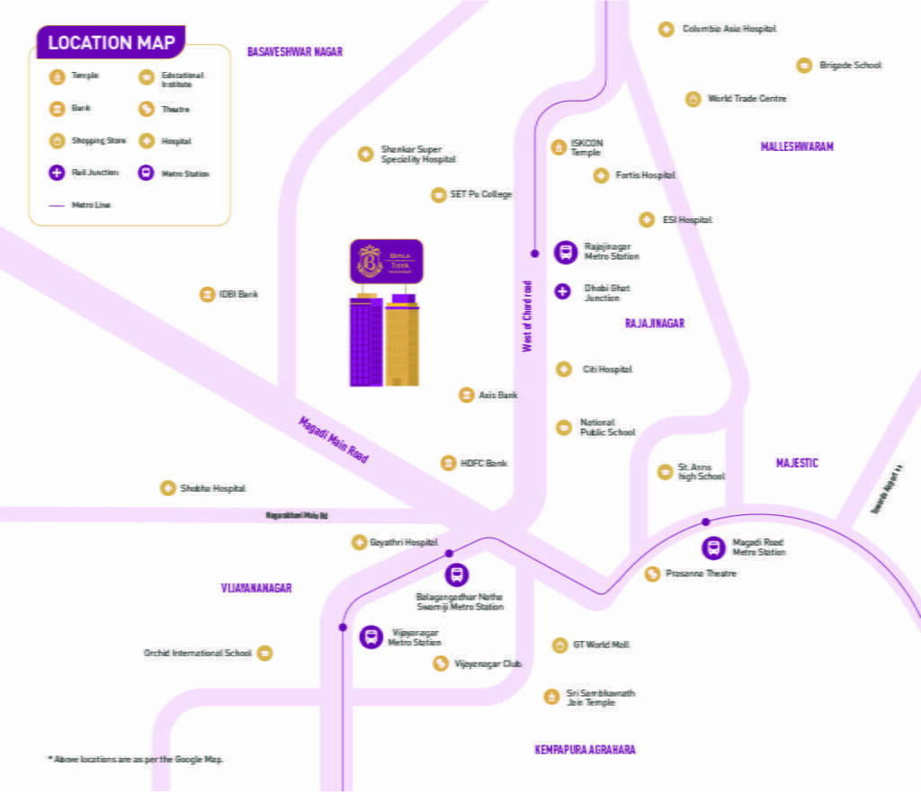 location-map Birla tisya rajajinagar